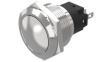 82-6171.1000 Pushbutton Switch, 1CO, Momentary Function, Silver
