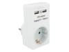 PA0112 Блок питания: импульсный; 5ВDC; 2А; Вых: USB x2; 10Вт; Вилка: EU