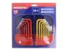 W022009, Набор ключей; Torx®,шестигранный; хром-ванадиевая сталь, Workpro