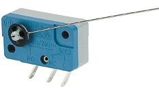 1040.0114, Micro switch 4 AAC Spring lever Snap-action switch 1 change-over (CO), Marquardt