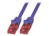 CQ2099U Patch cord; U/UTP; 6; многопров; Cu; LSZH; фиолетовый; 10м; 26AWG