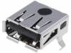 1903814-1, Гнездо; USB A; на плату; THT; PIN:4; угловой 90°, TE Connectivity