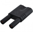 KST S WS SCHWARZ Safety plug diam. 4 mm Black CAT II