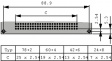 354111 Multipole socket, M 60+4p DIN 41612 2 A
