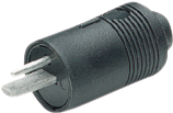 MP-134 BLACK, Cable Connector Black 2 Poles, Marushin Electric