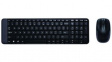 920-003165 Keyboard and Mouse, 1000dpi, MK220, CZ Czech, QWERTY, Wireless