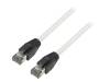 CQ8062S Patch cord; S/FTP; Cat 8.1; многопров; Cu; LSZH; серый; 3м; 26AWG