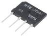 NTE53008 Однофазный выпрямительный мост; Urmax:600В; If:15А; Ifsm:240А
