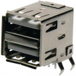 61400826021 Dual Socket, Horizontal USB A 4P THD