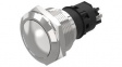 82-6572.2000 Pushbutton Switch, 1CO, Maintained Function, Silver