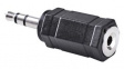 CAGP22930BK Stereo Audio Adapter 3.5 mm Plug - 2.5 mm Socket