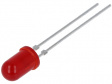 TLHR5405 LED; 5мм; красный; 6,3-14мкд; 60°; Поверхность: выпуклая