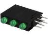 L-710A8SA/3GD, LED; в корпусе; зеленый; 3мм; Кол-во диод: 3; 20мА; 40°; 2,2?2,5В, Kingbright