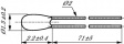 B57550G1303F005 NTC resistor, pearl 30 kOhm