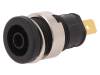 SEB 2610 F4.8 SW Гнездо; "банан" 4мм; 25А; 1кВDC; черный; позолота; винтами; 32мм