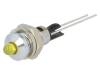 2663.8071, Индикат.лампа: LED; выпуклый; Отв: O6мм; на печатную плату; латунь, Mentor