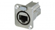 NE8FDX-P6 Feedthrough receptacle RJ 45 8 Shielded