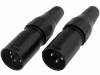 709-0300 Вилка; XLR; "папа"; PIN:3; прямой; на провод; пайка; 2,8?8мм; 50В