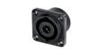 NL8MDXX-V Chassis Connector, Black, 8 Poles