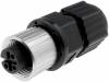 LTW12-03BFFA-SL8001 Вилка; М12; PIN:3; "мама"; код A-DeviceNet / CANopen; на провод