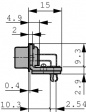 1-338168-2 D-Sub plug 9 male solder pcb tht/90deg.
