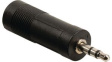CAGB22935BK Stereo Audio Adapter 3.5 mm Plug - 6.35 mm Socket