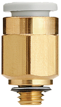 KQ2H06-M5A, Straight plug-in connector M5-6.0 mm, SMC PNEUMATICS