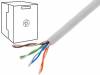 U/UTP5E-SCU-305 Кабель; U/UTP; 5e; однопров; Cu; 4x2x24AWG; ПВХ; серый; 305м