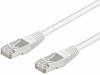95213 Patch cord; SF/UTP; 5e; многопров; CCA; ПВХ; белый; 0,25м