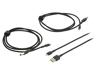KABGCSET05 Кабель; USB 2.0; вилка Apple Lightning,вилка USB A; черный; 2,4А