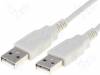 CAB-USBAA/5 Кабель; USB 2.0; вилка USB A, с обеих сторон; 5м; серый