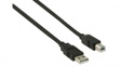 VLCP60100B05 USB 2.0 Cable A male - B male 500 mm Black