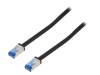CQ7133S Patch cord; S/FTP; 6a; многопров; Cu; PE; черный; 40м; 26AWG