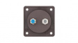 945602501 Aerial TV / SAT Wall Outlet Matte INTEGRO IEC (Coaxial)/F Connector Flush Mount Brown