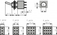 M2032SD8W01 Miniature Toggle Switch, On-None-On, Soldering Lugs