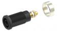RND 350-00065 Banana Socket  diam.4mm Black 25A M4 Screw