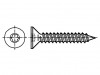 3060057 Винт; для металла; 3,5x9,5; Головка: потайная; Torx®; цинк