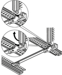 64560-074 [2 шт], Guide Rail red PU=2 ST, Schroff