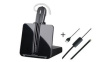 38987-01 Headset with Electronic Hook Switch, CS500, Mono, On-Ear/In-Ear Neckband/In-Ear Ear-Hook, 6.8kHz, Wireless/DECT, Black