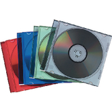 98317 [25 шт], Slimline CD cases 25pieces,coloured, Fellowes