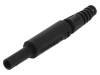 SFK 7997 C NI/OK/0.5/SW Вилка; "банан" 4мм; 10А; 600ВDC; черный; Диам.кабеля макс:0,5мм