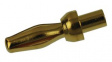 3271 Rivet Type Banana Plug, 3.05mm, Metal, 5A, 2.5kV, Gold-Plated