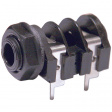 S2/BNB/PC TYPE A Flush-mounted jack socket, Panel Mount, 6.35 mm, 2 Poles, 5A, Nickel