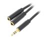 BBSBY Кабель; Jack 3,5мм 3pin гнездо x2,Jack 3,5мм 3pin вилка; 0,3м