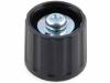G21GM-B, Ручка; полиамид; Диам.оси:6мм; черный; Ось: гладкая; -20?70°C, RITEL