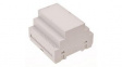 RND 455-01250 Plastic Enclosure DIN Rail 87.6x90.2x65.4mm Grey ABS IP40