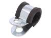 LKD11525 Хомуты; Oпетли: 15мм; W: 25мм; сталь; Материал корпуса: EPDM; W1
