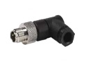 A008.03.01.122.001.0000, M8A-Code 3 Pin Male 90° - Field Attachable - 3x0.50 mm2 max., Nemus