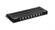TC-P08C6AS Shielded Wall Mount Patch Panel, Cat6a, 8 Ports
