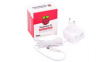 KSA-15E-051300-HX, EU, WHITE Raspberry Pi - Charger, 5V, 3A, USB Type-C, EU Plug, White